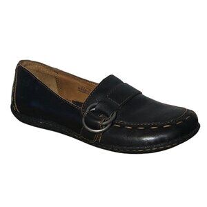 BORN Women's Leather Slip On Flat Comfort Shoes Size 6.5 Brown Tan